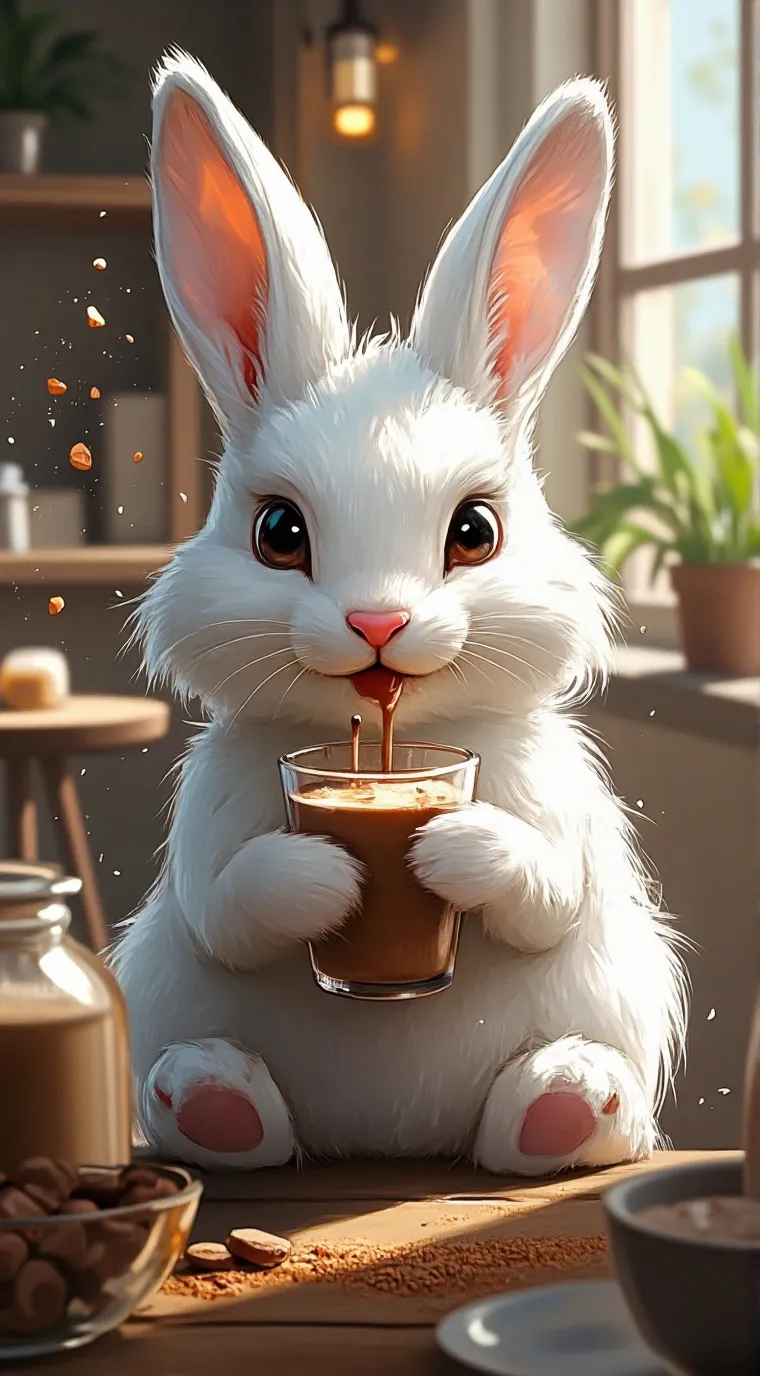 ai character: Bad labubu background