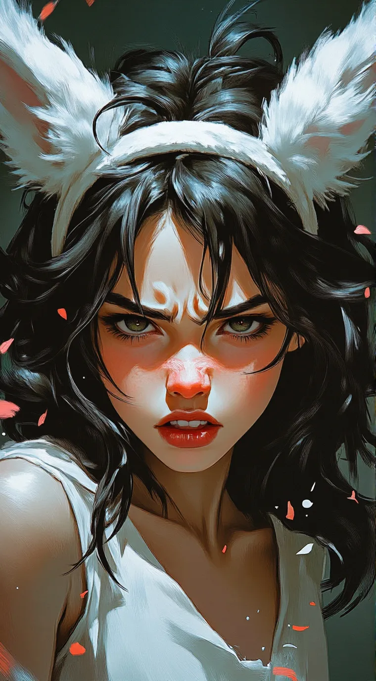 ai character: Amber background