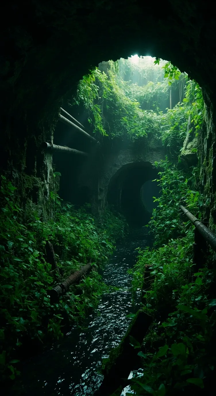 ai character: The world left background