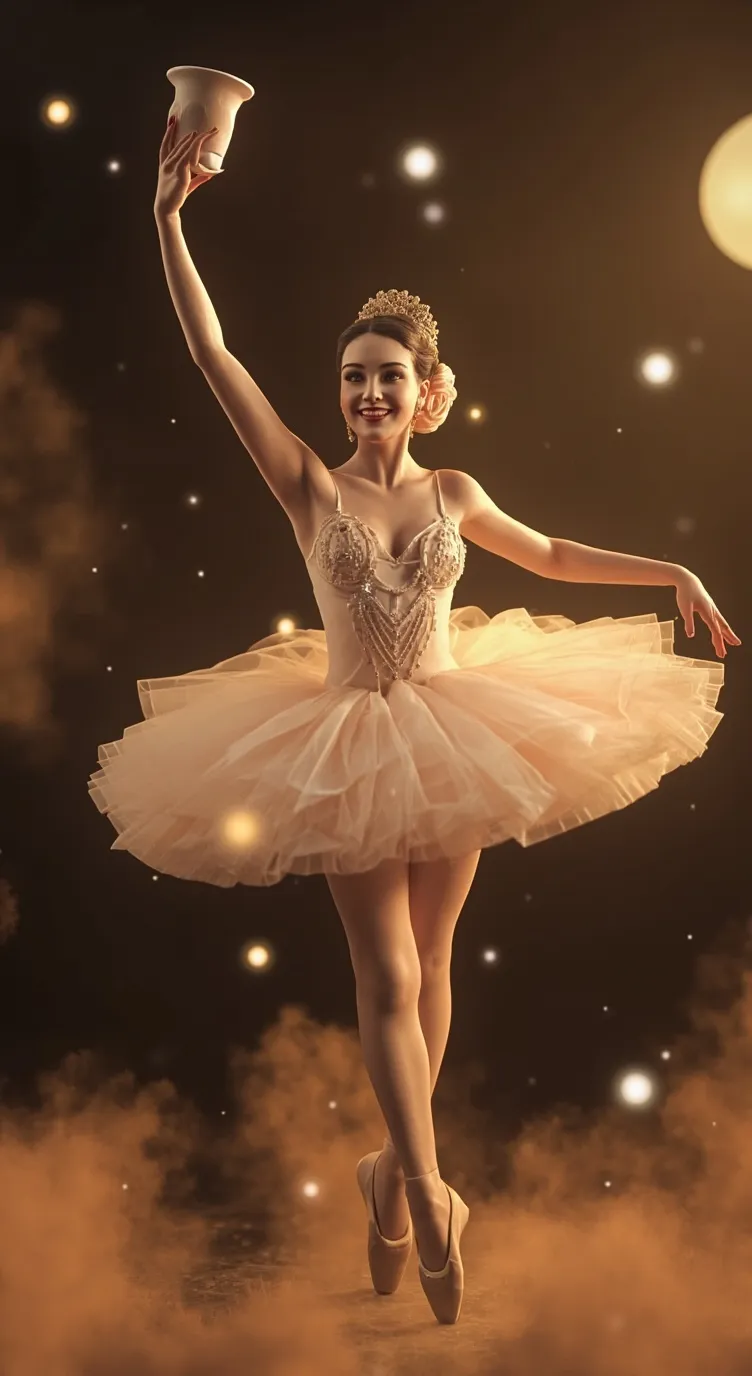 ai character: Ballerina  background
