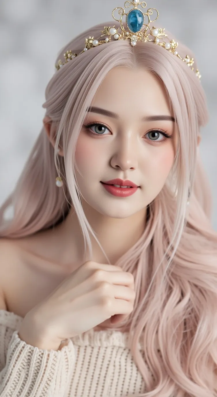 ai character: Lilac background