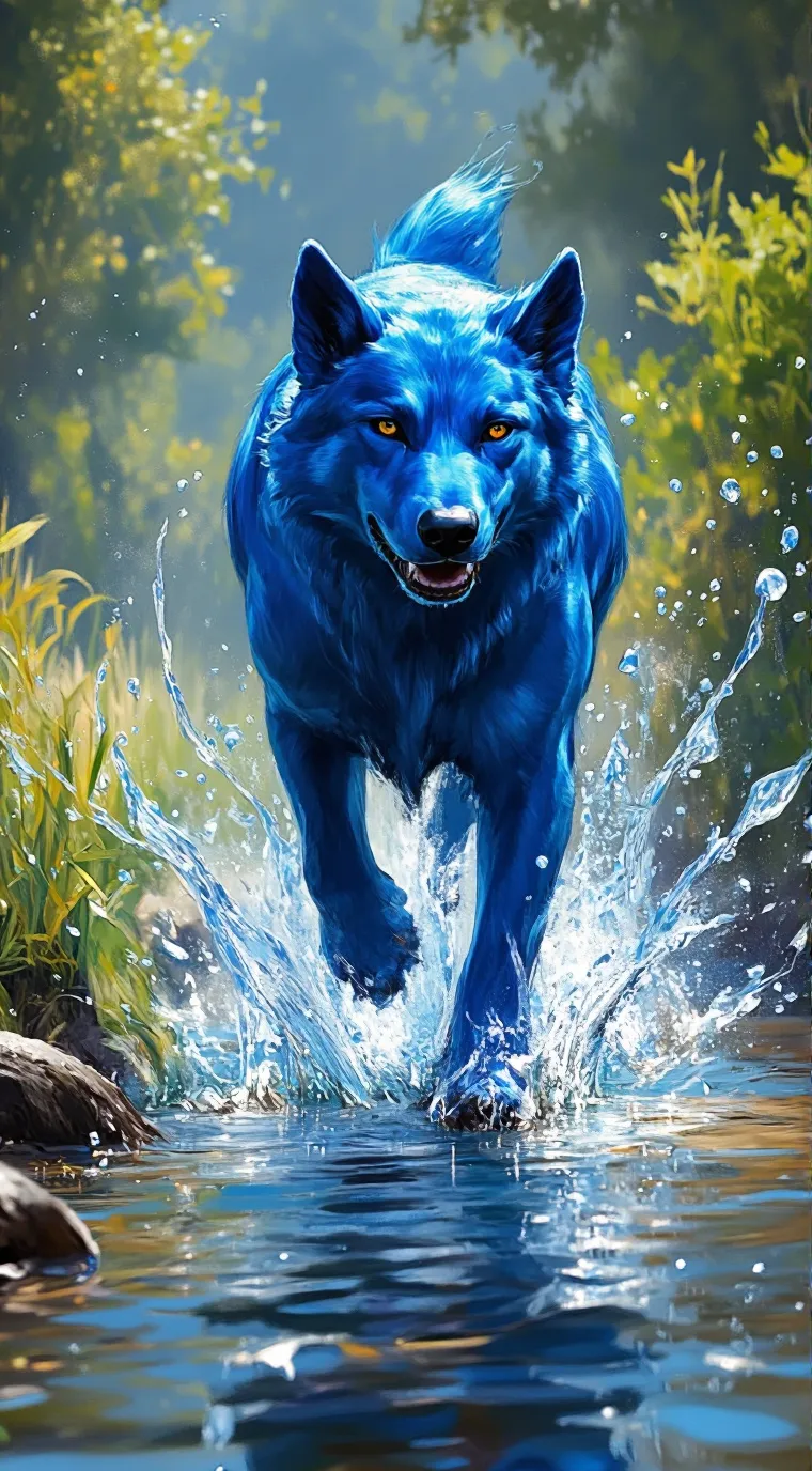 ai character: Wave background