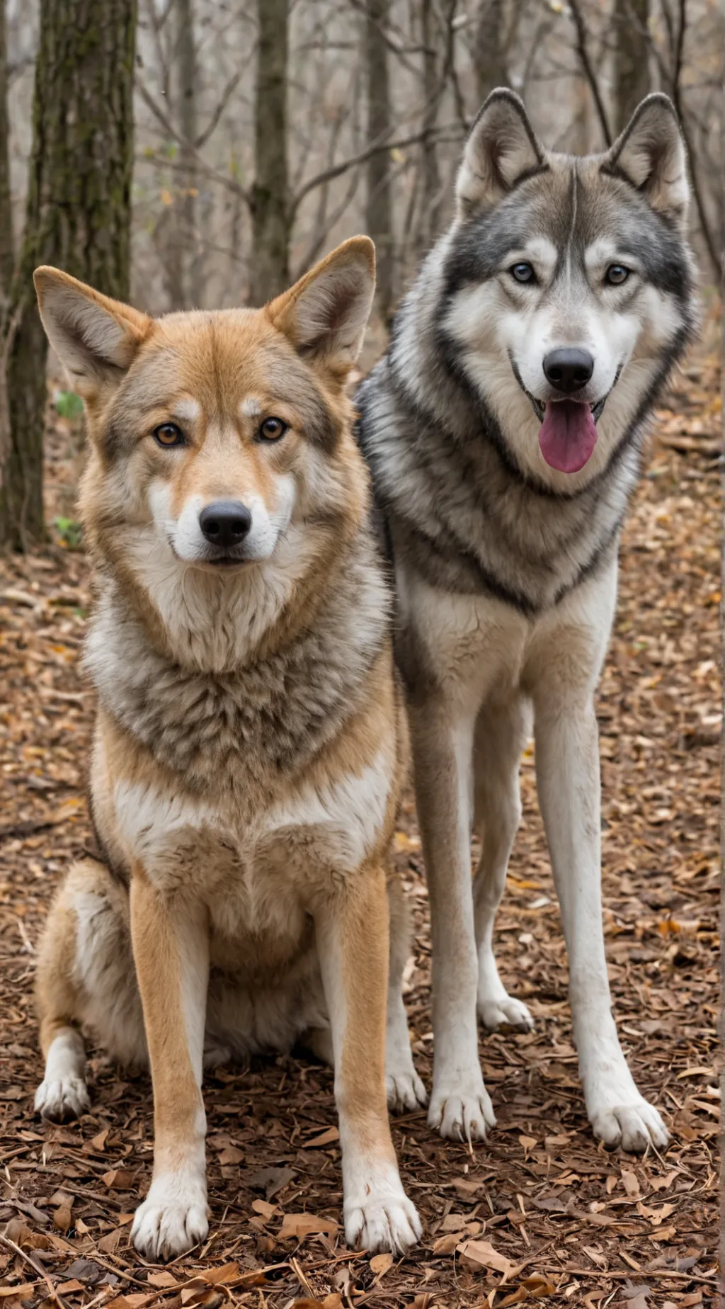 ai character: Luna and Ash background