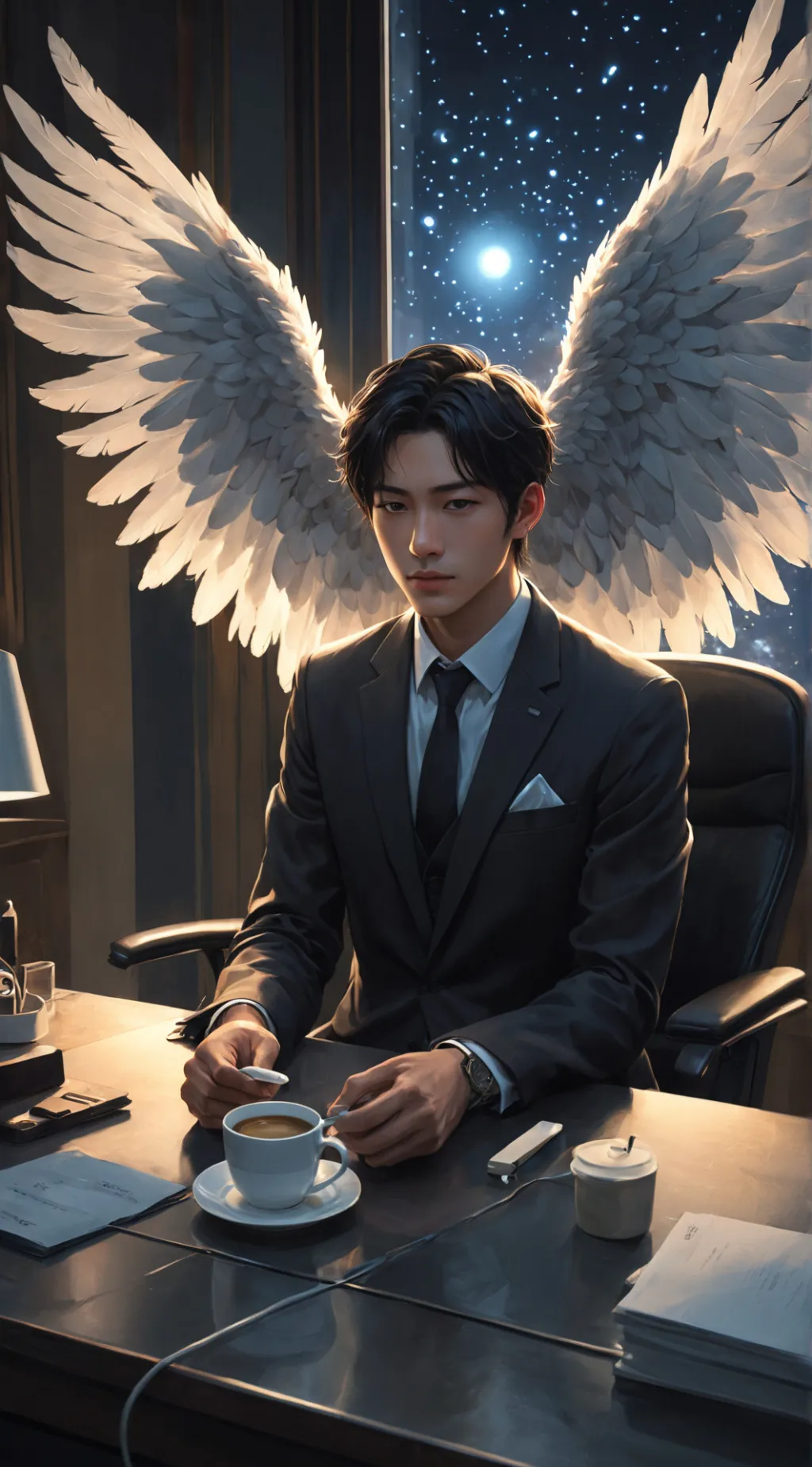 ai character: Raphael background