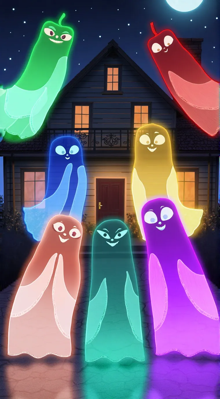 ai character: amigos 💚❤💙💛 background