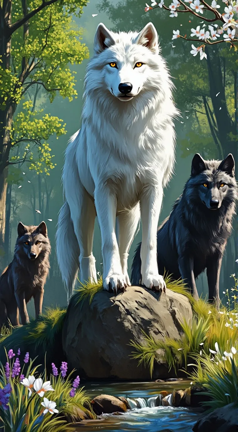 ai character: Snow background