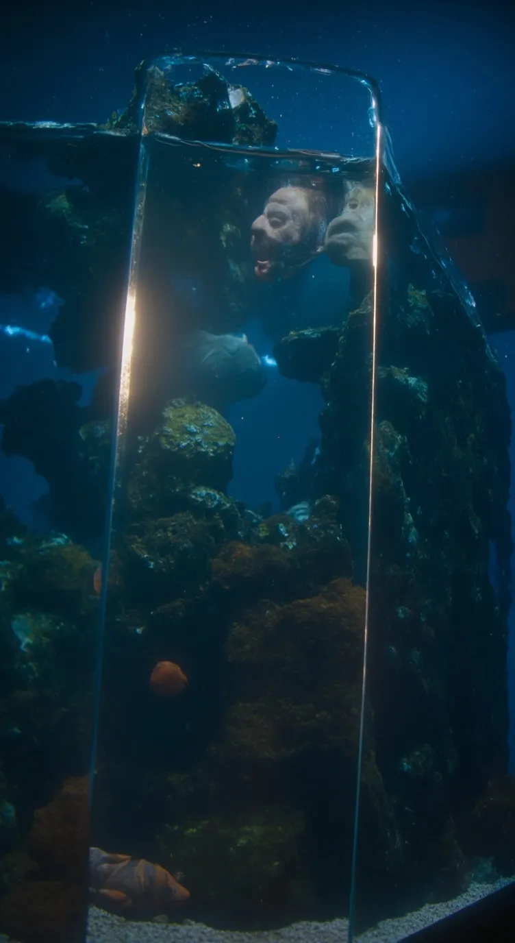 ai character: Sprunki aquarium 4 background