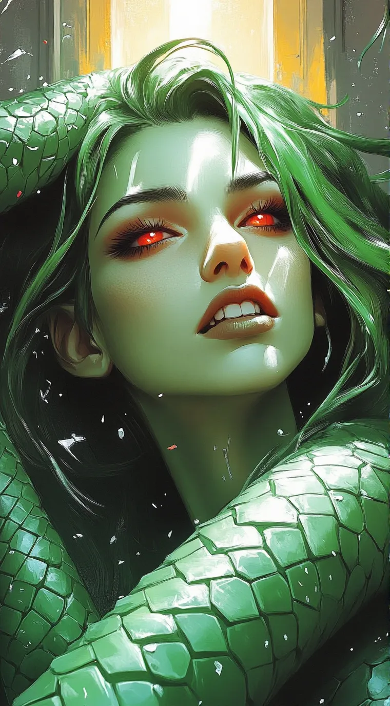 ai character: Medusa background