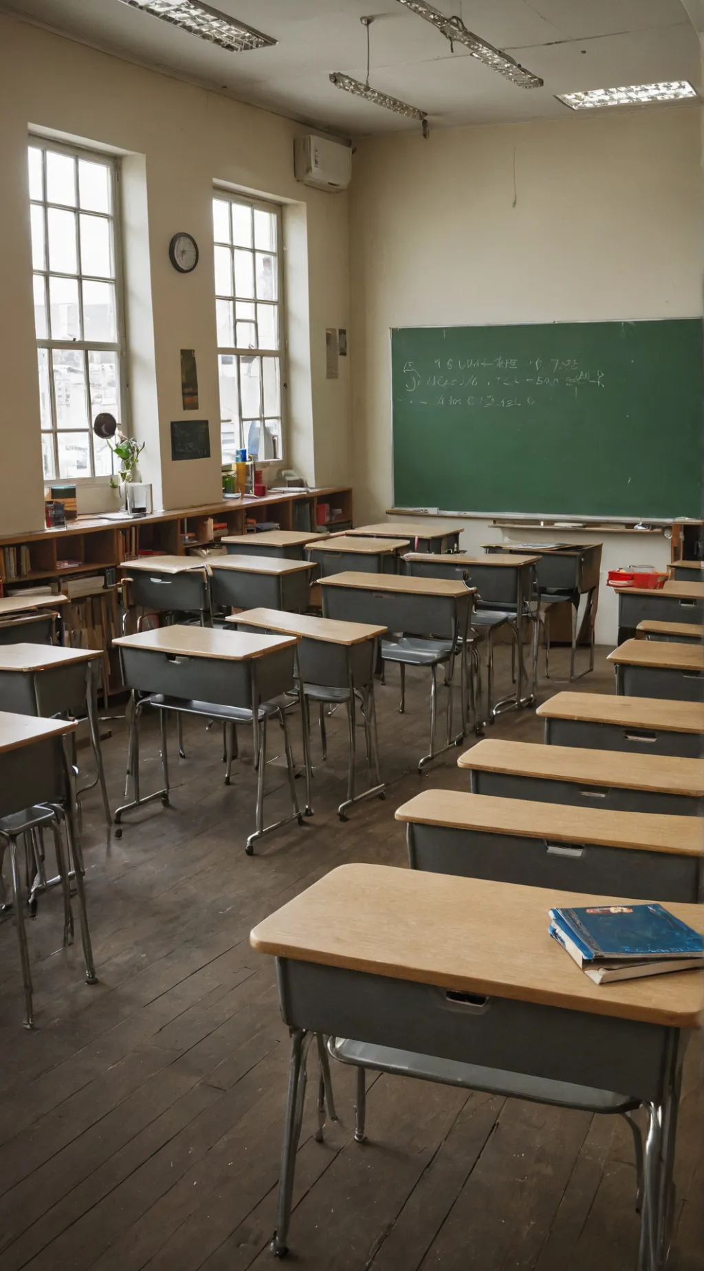 ai character: Classroom background