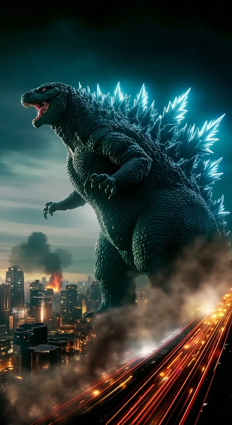 ai character: godzill background