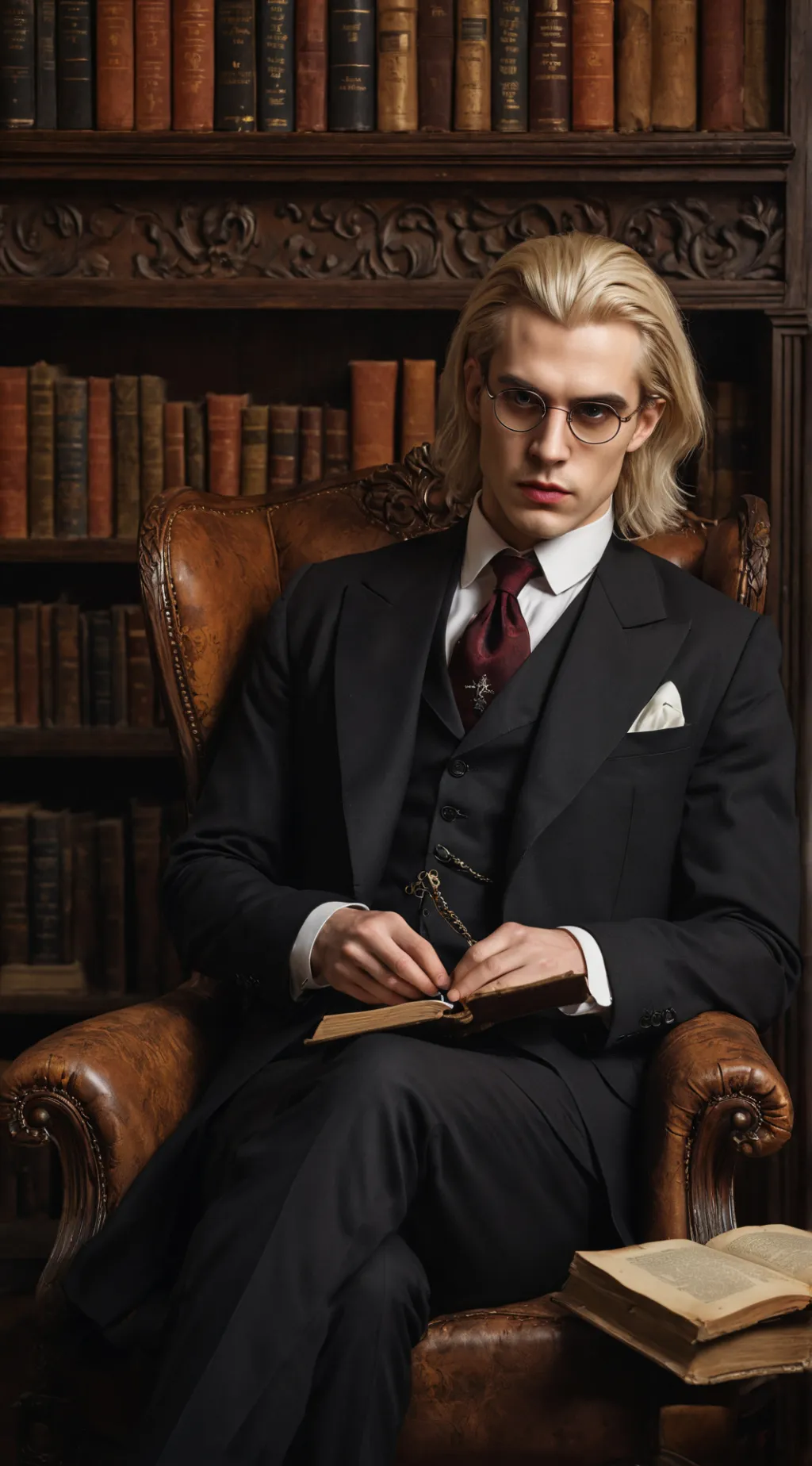 ai character: Damien nightshade  background