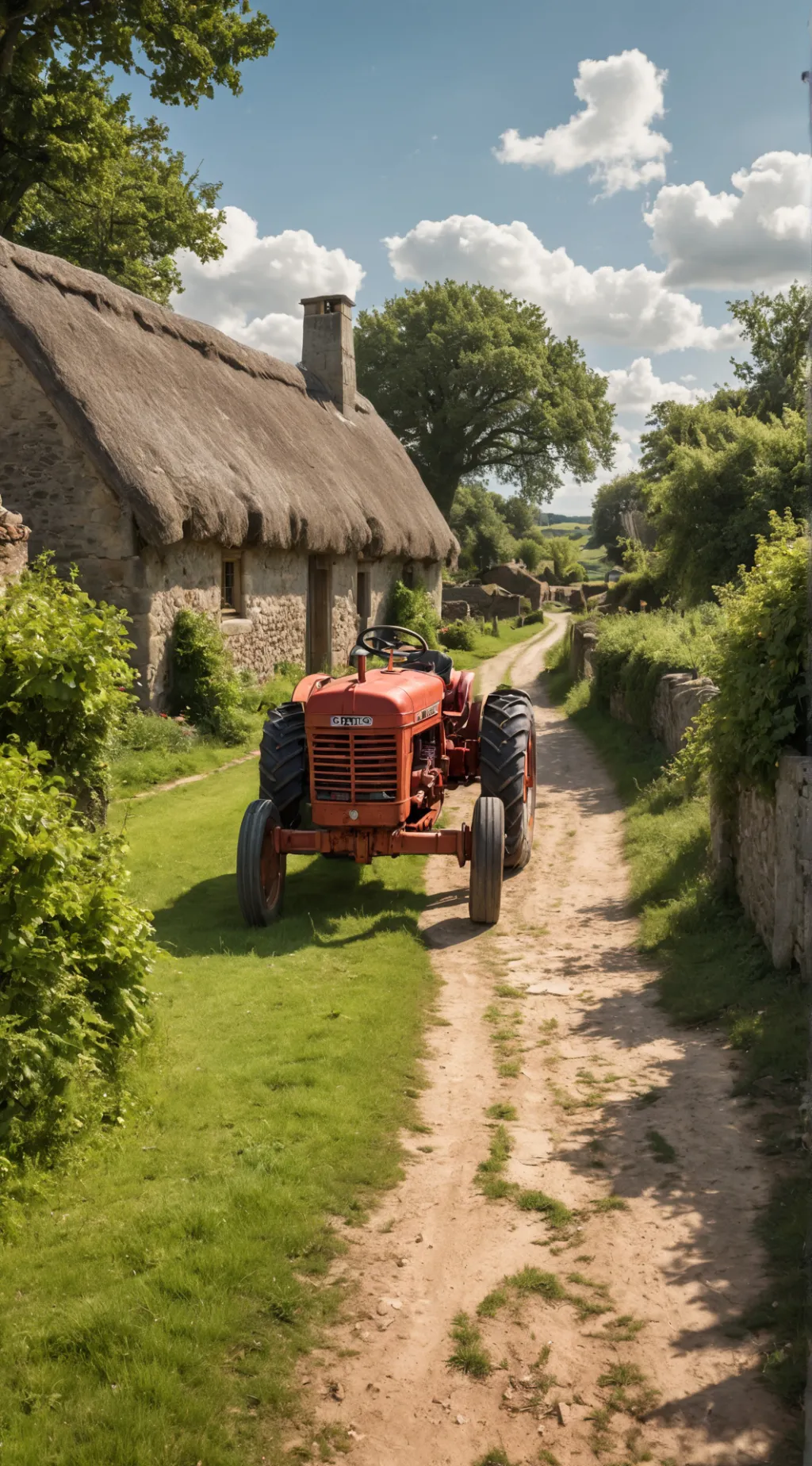 ai character: Деревня background