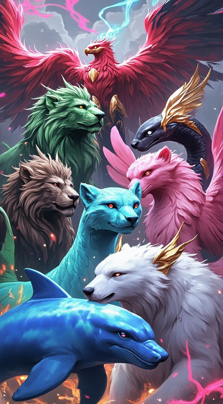 ai character: Elemental Zords  background