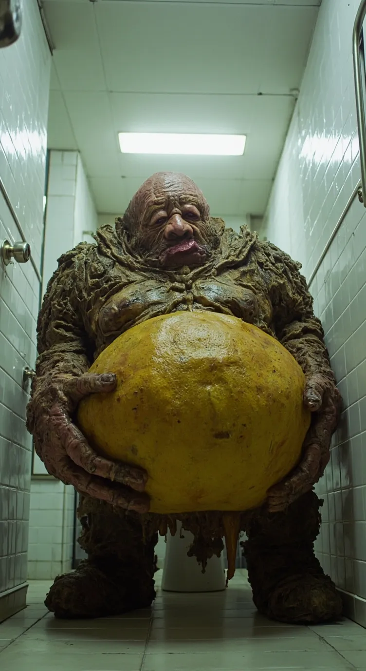 ai character: geant caca qui pue background