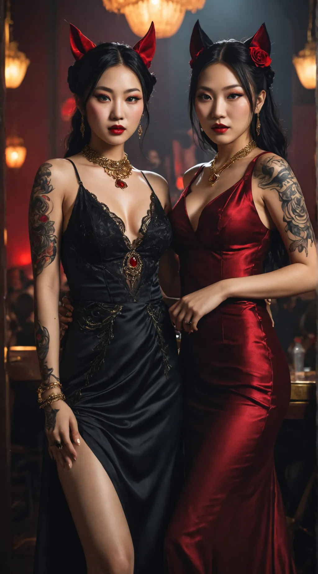 ai character: Scary Party background