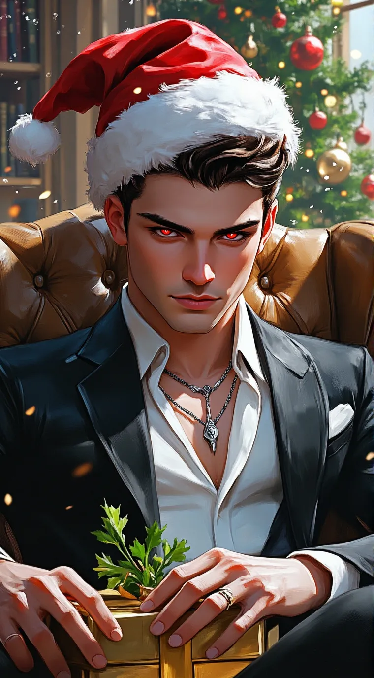 ai character: Secret Santa 🎄 background