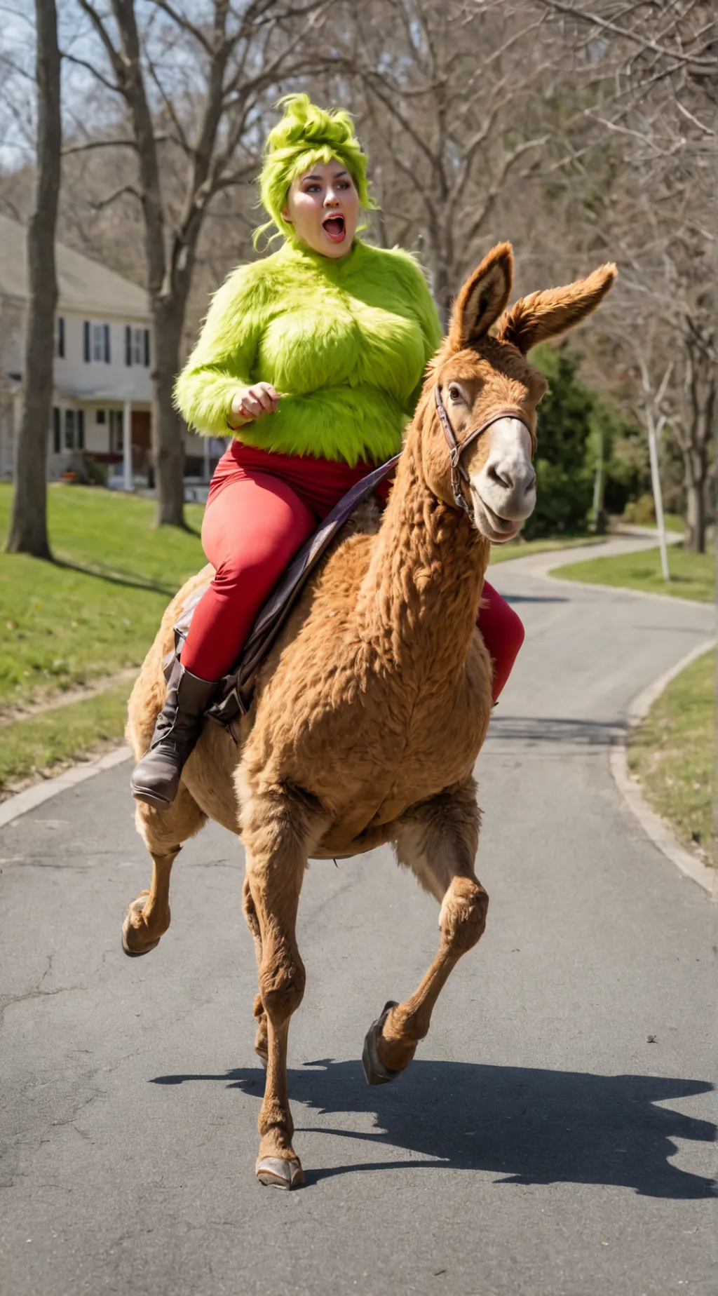 ai character: Mary Christmas background