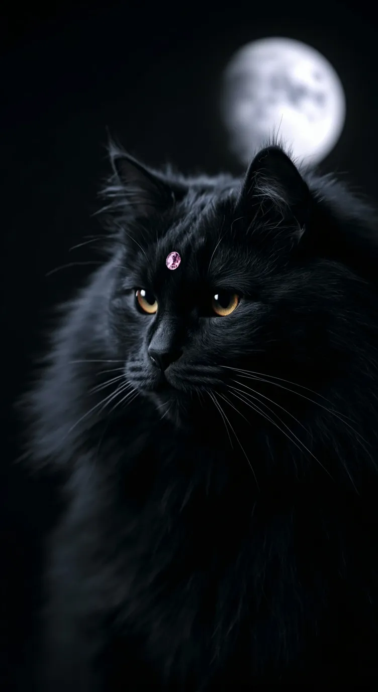 ai character: Moonlight The Cat. background