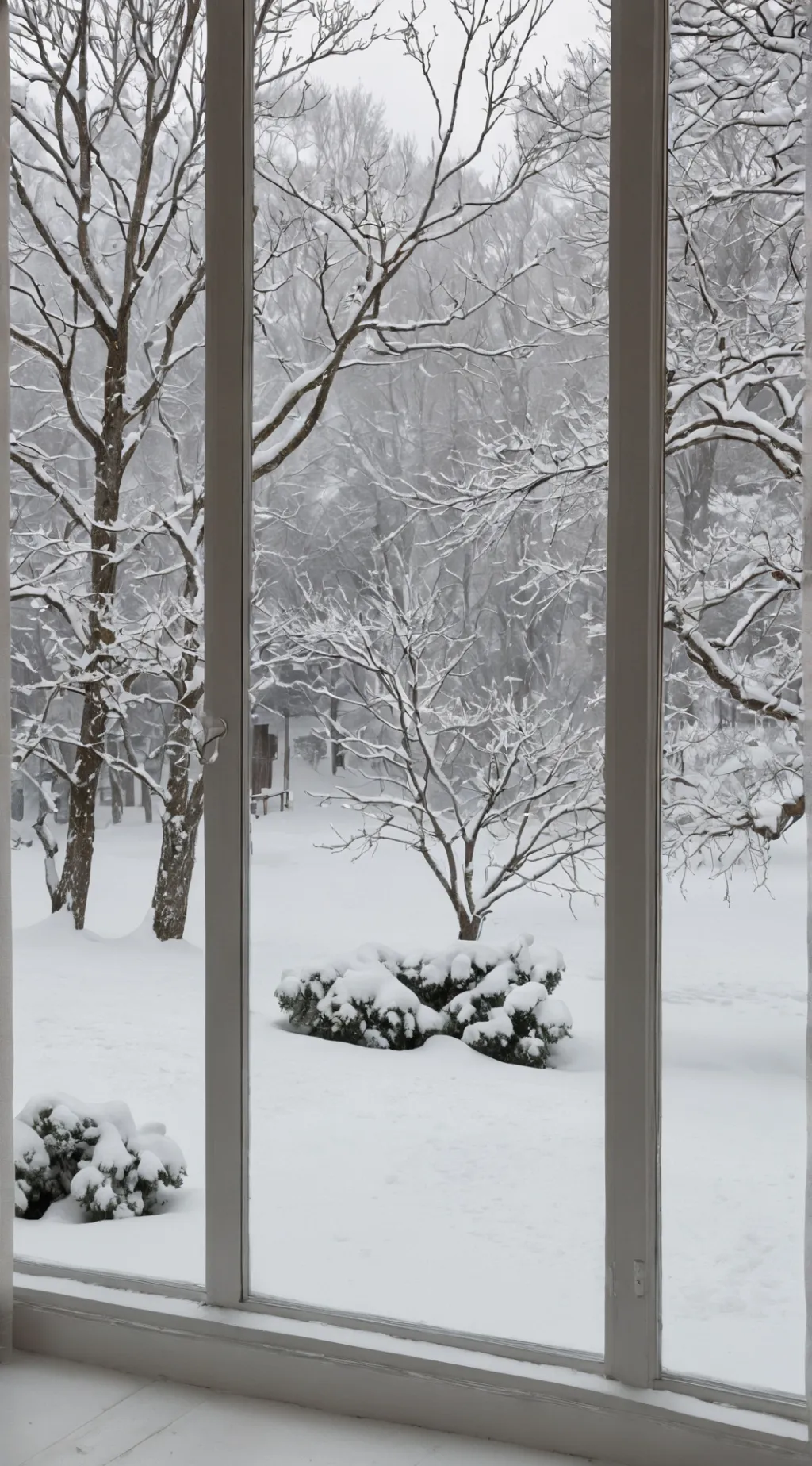 ai character: Snowy day background