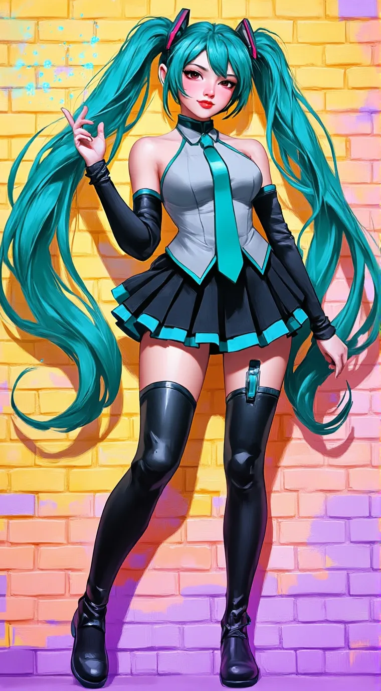 ai character: Hatsune Miku background