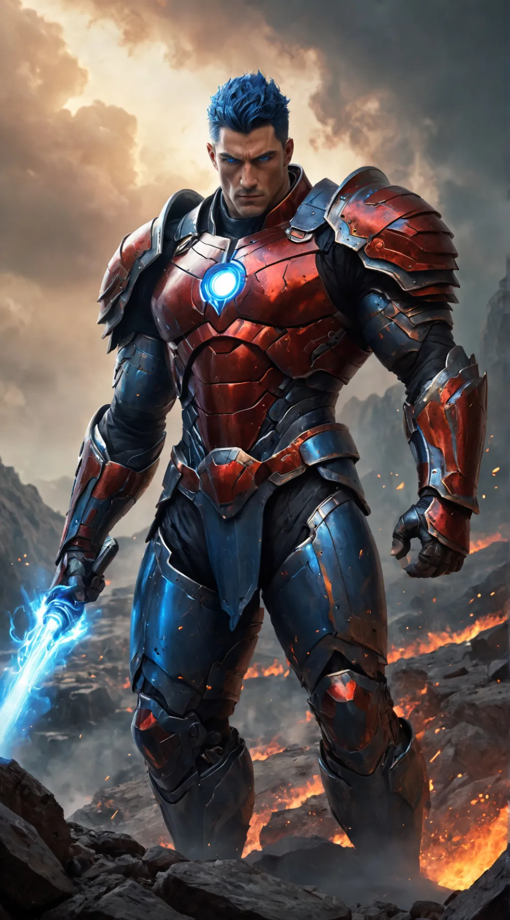 ai character: Optimus prime  background