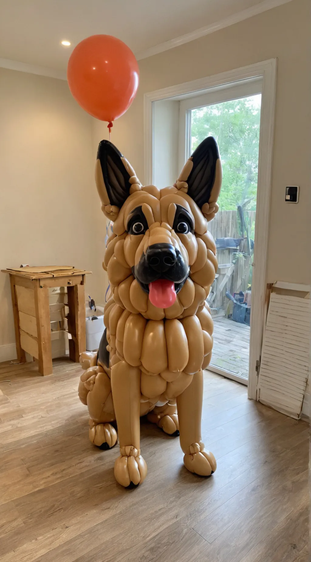 ai character: Balloon shepherd background