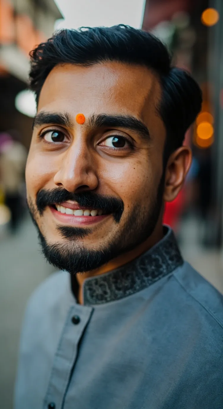 ai character: Indian guy background