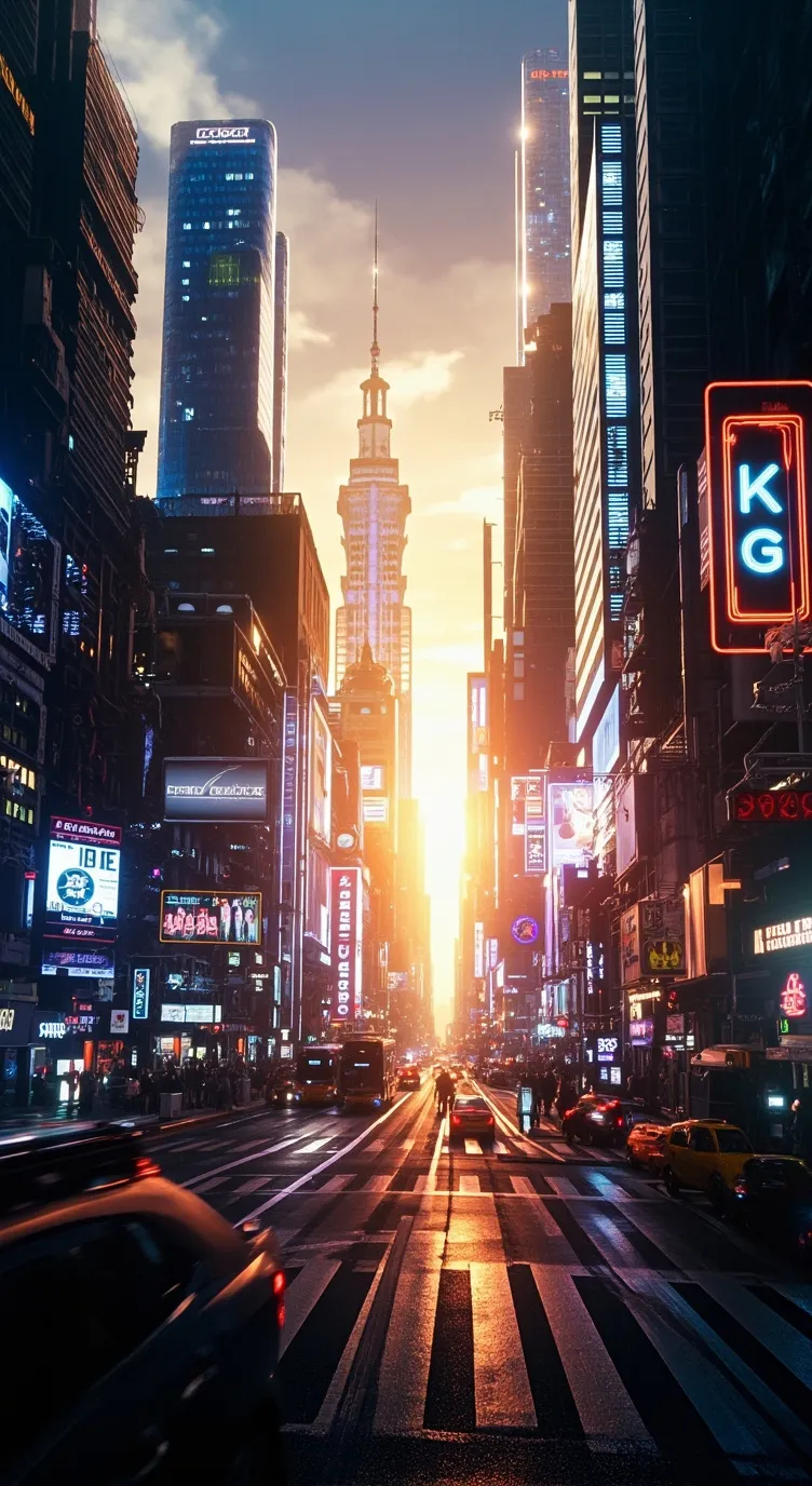 ai character: | City of dream | background