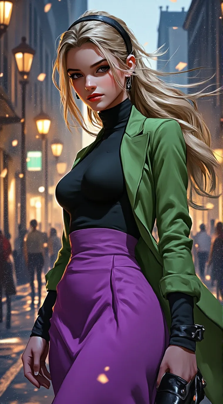 ai character: Gwen Stacy  background
