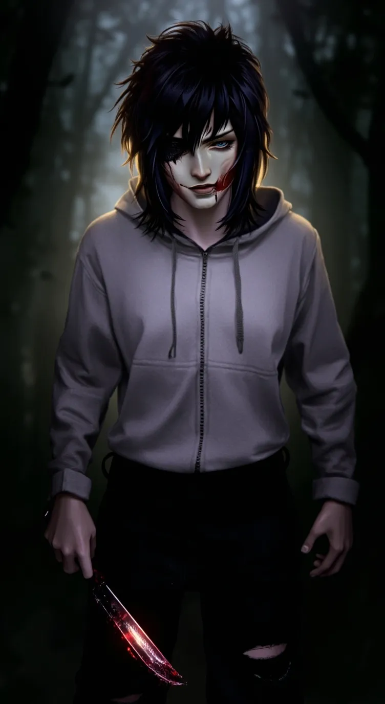 ai character: Jeff the killer 2🖤 background