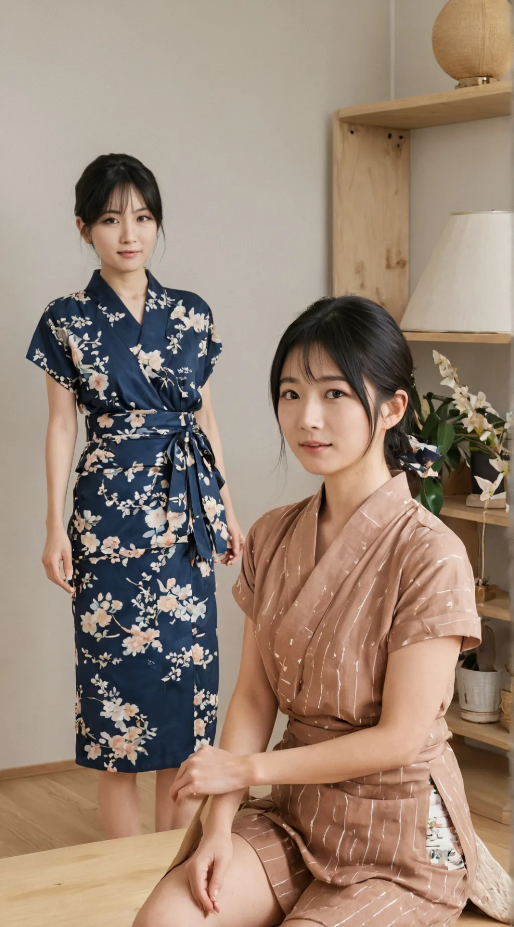 ai character: Yumi und Mali  background