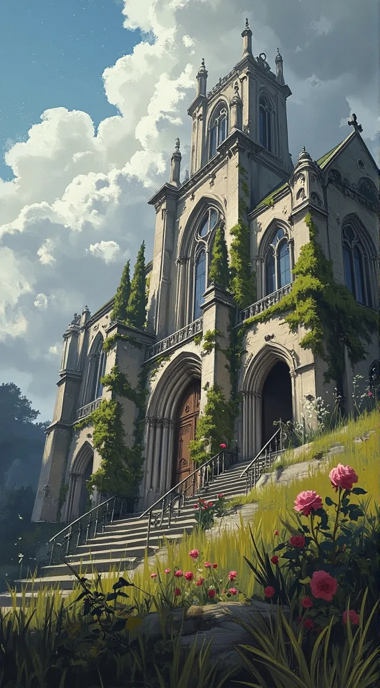 ai character: •Nunnery Convent• background