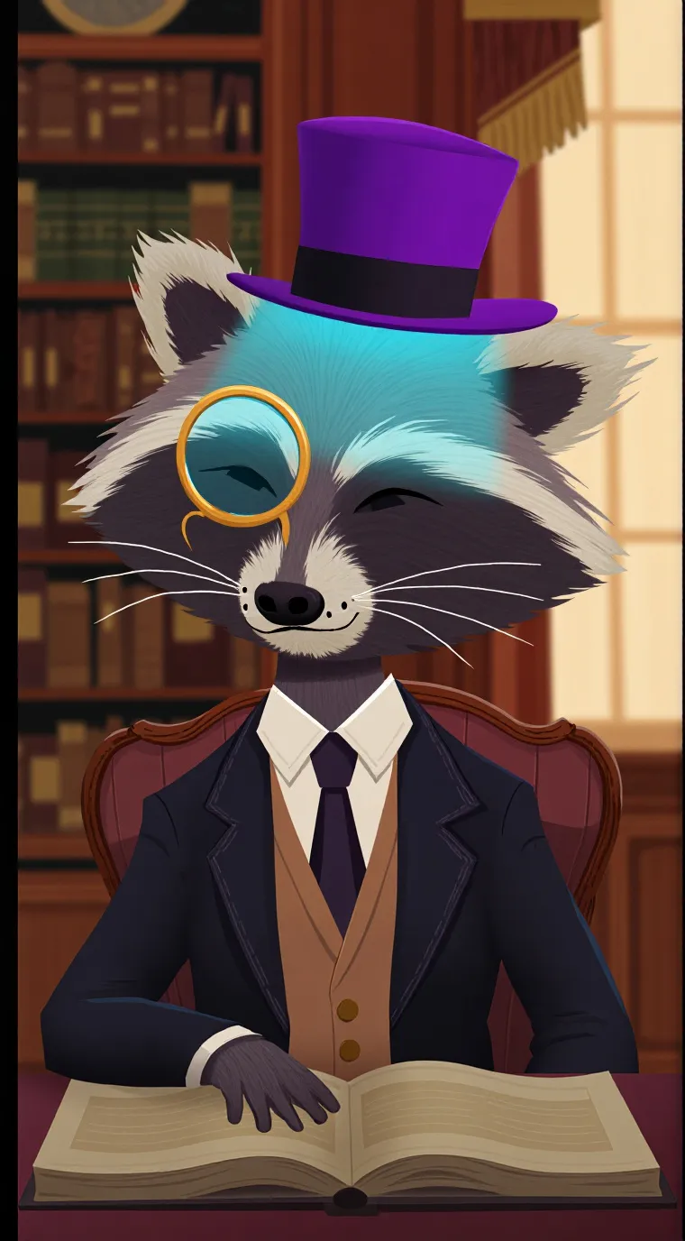 ai character: Mr. Raycoon background