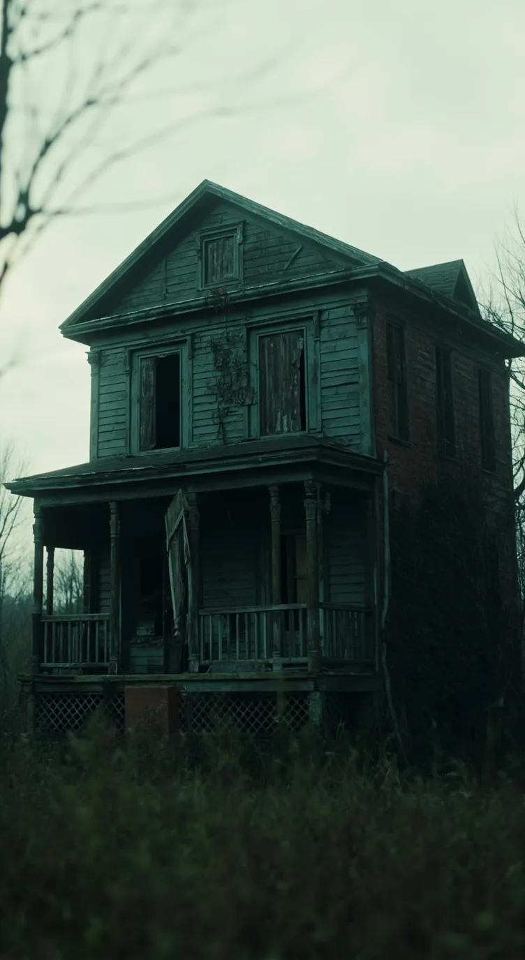 ai character: Abandoned house background