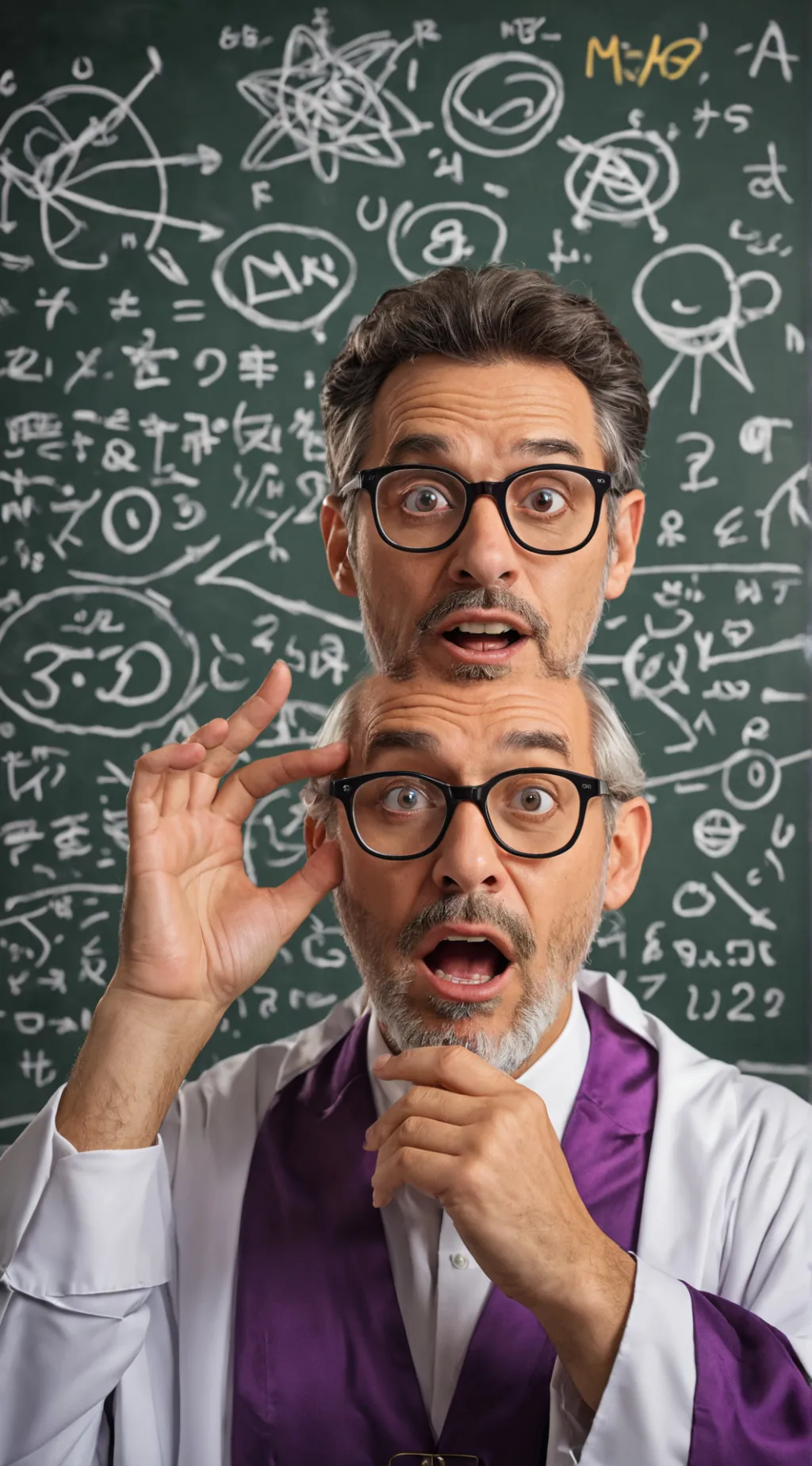 ai character: Prof. MemeLab67 background