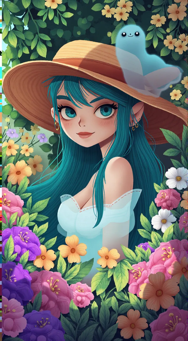 ai character: Flora background