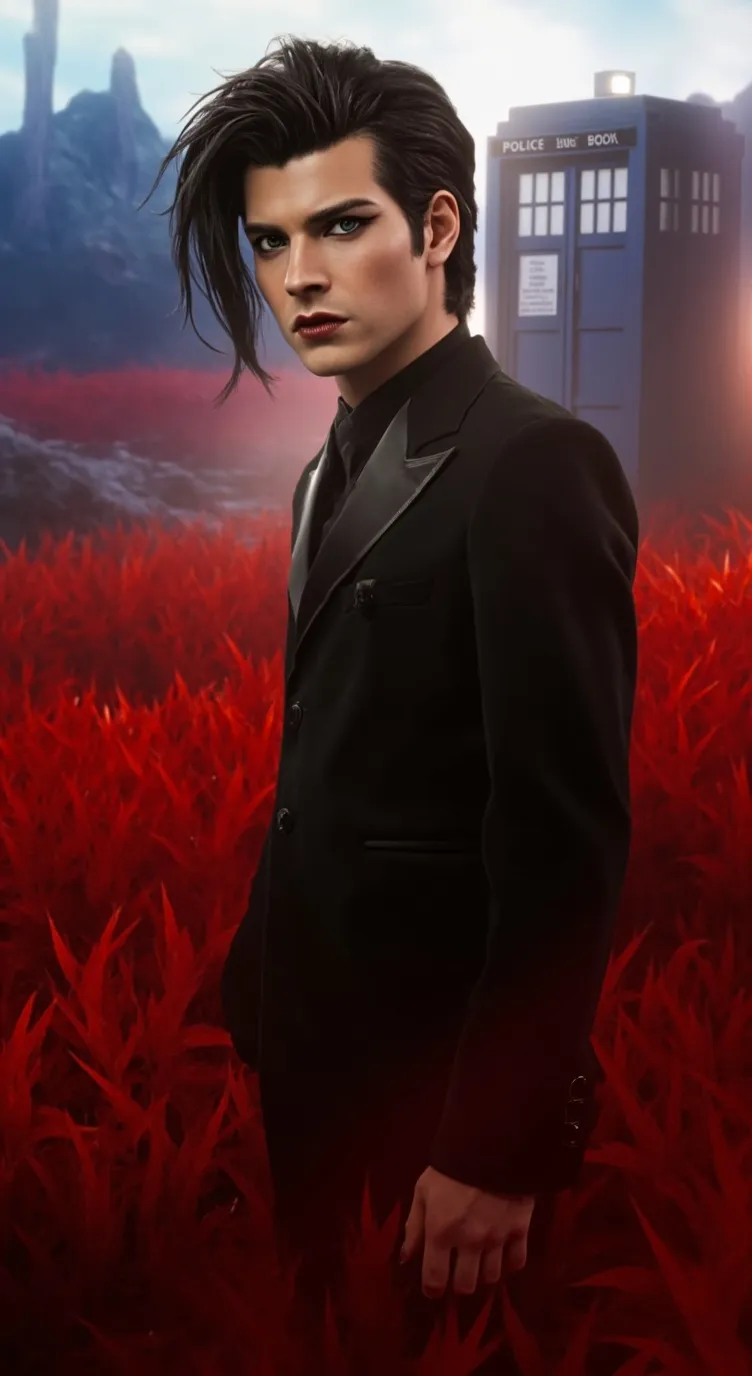 ai character: Doctor Who.  background