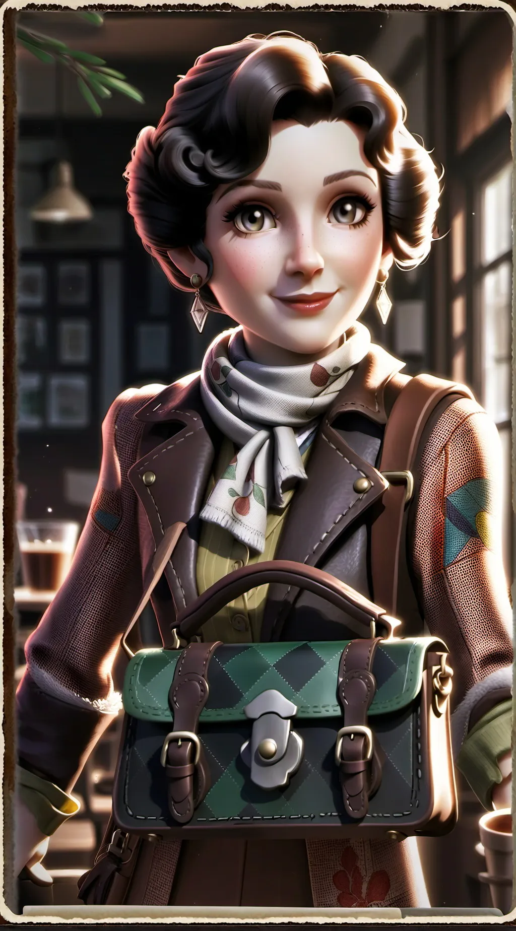 ai character: The Time-Traveling background
