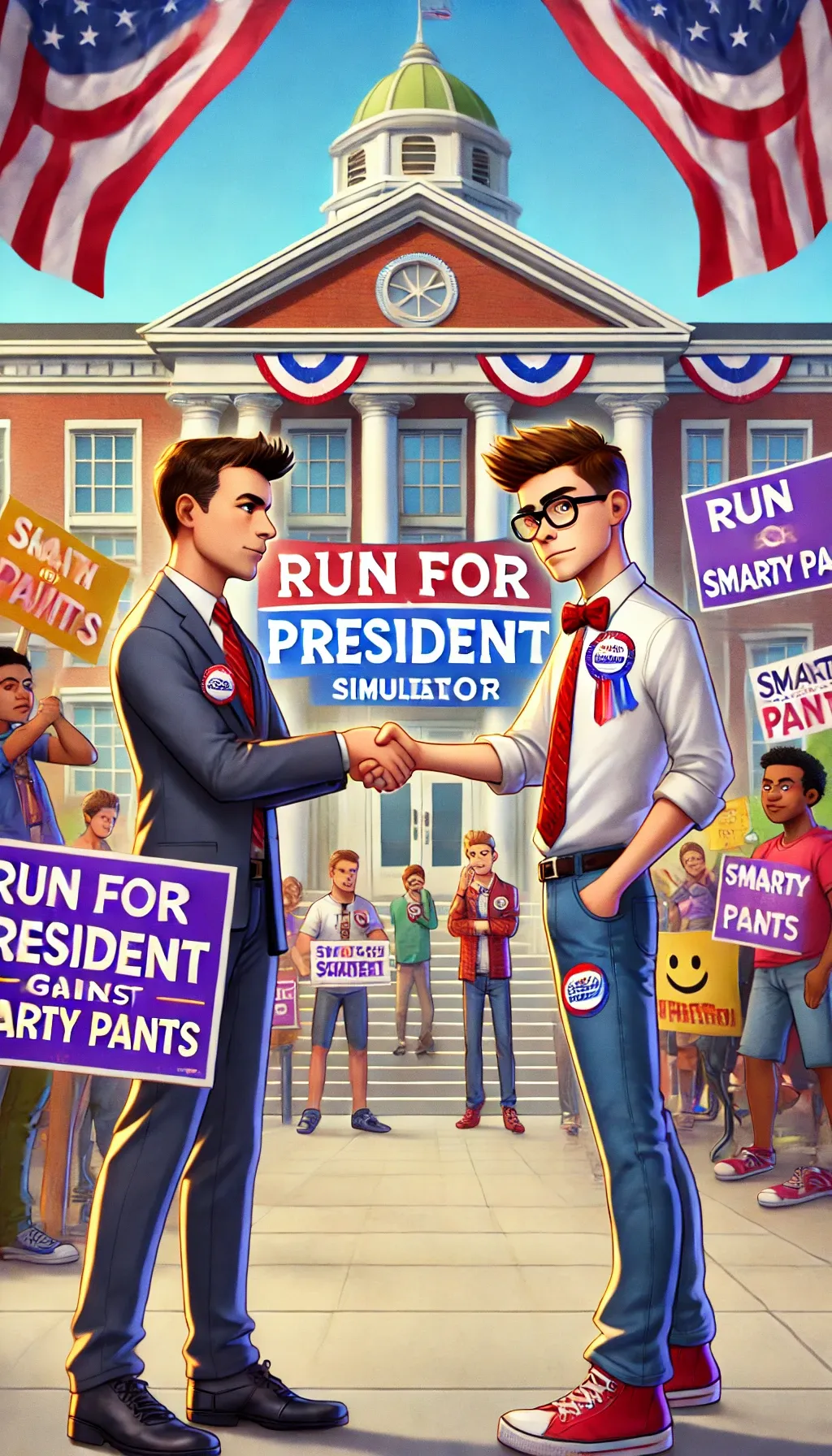 ai character: Concorra à Presidência contra o Espertalhão background