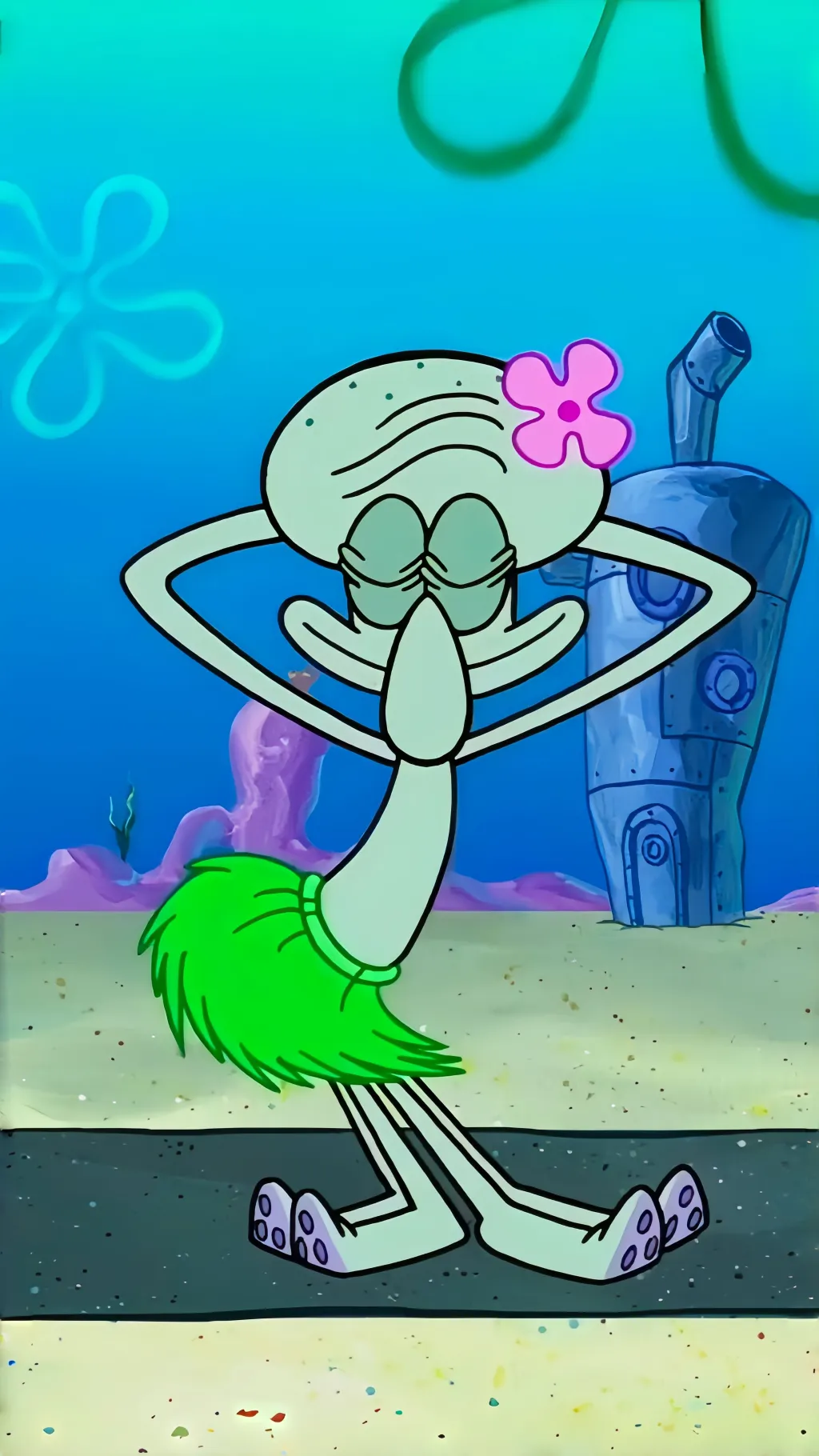 ai character: Squidward background