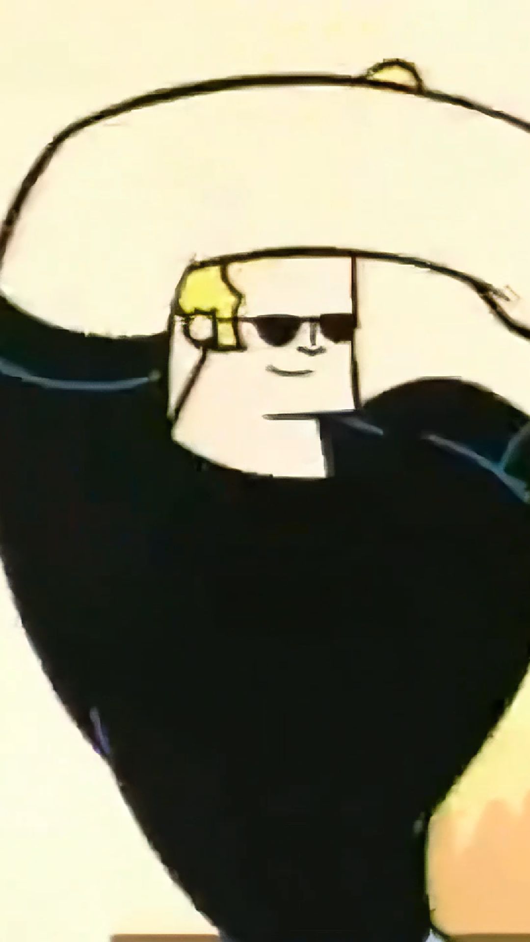 ai character: Johnny Bravo background