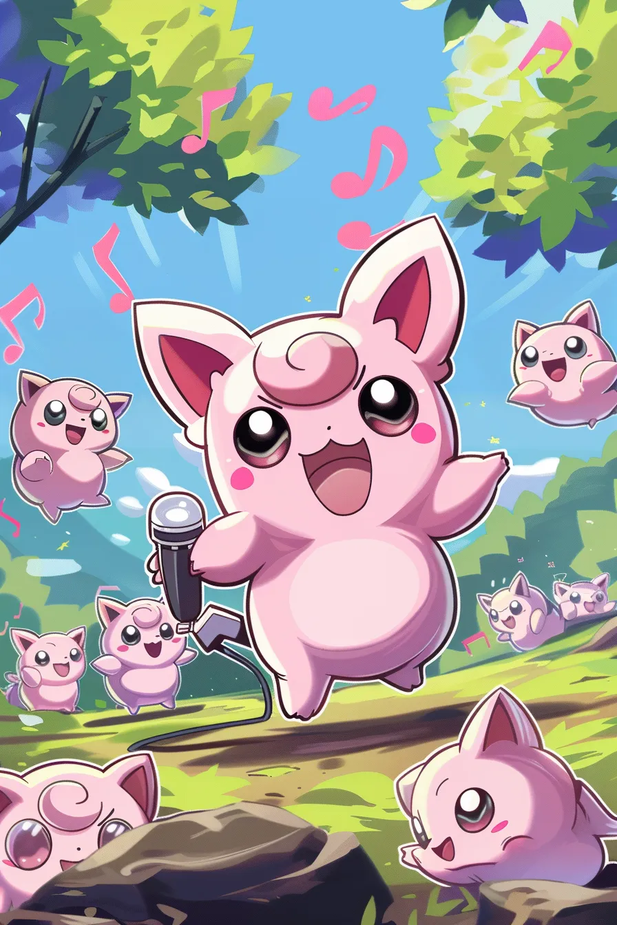 ai character: Wigglytuff background