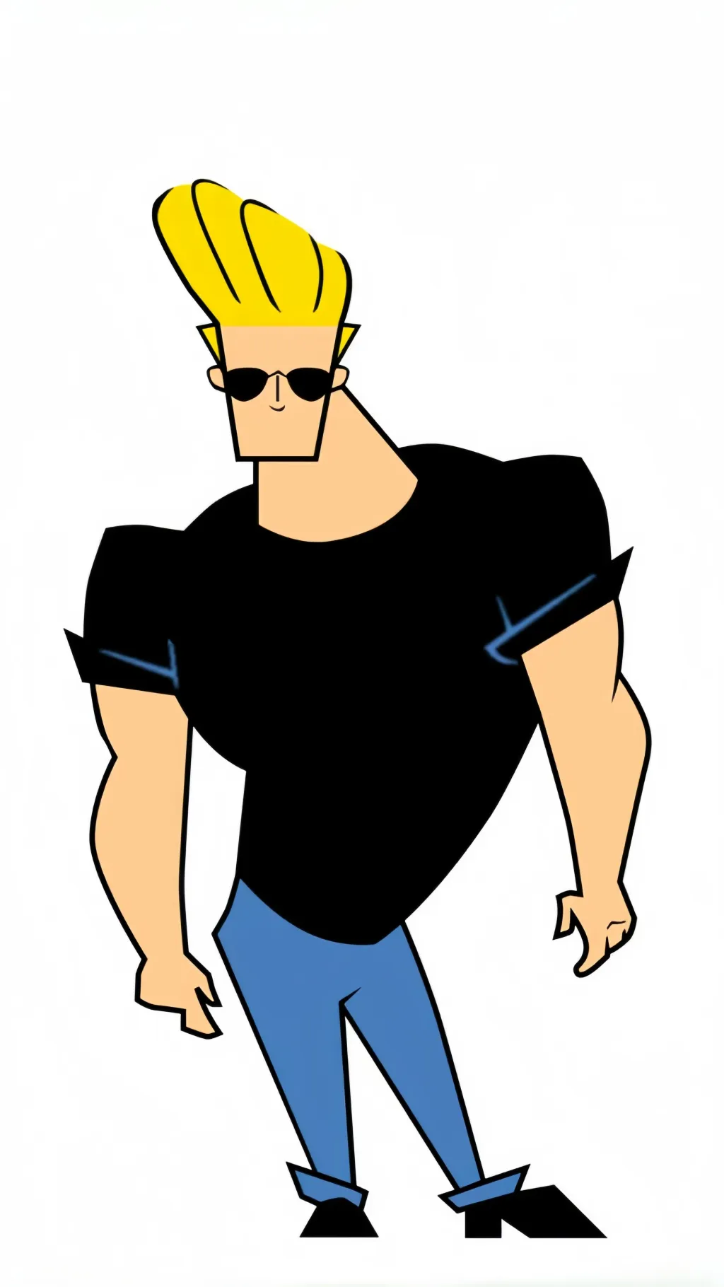 ai character: Johnny Bravo background