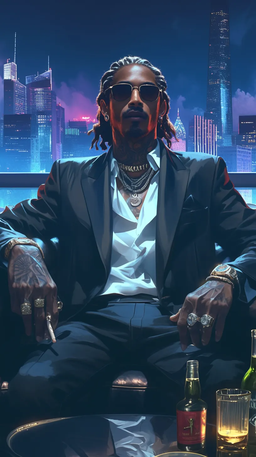 ai character: Rap Star Simulator background