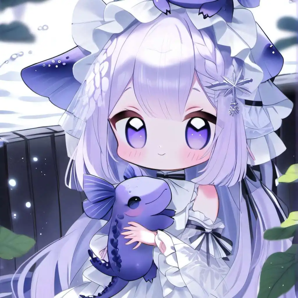 chat with ai character: Purple Axolotl