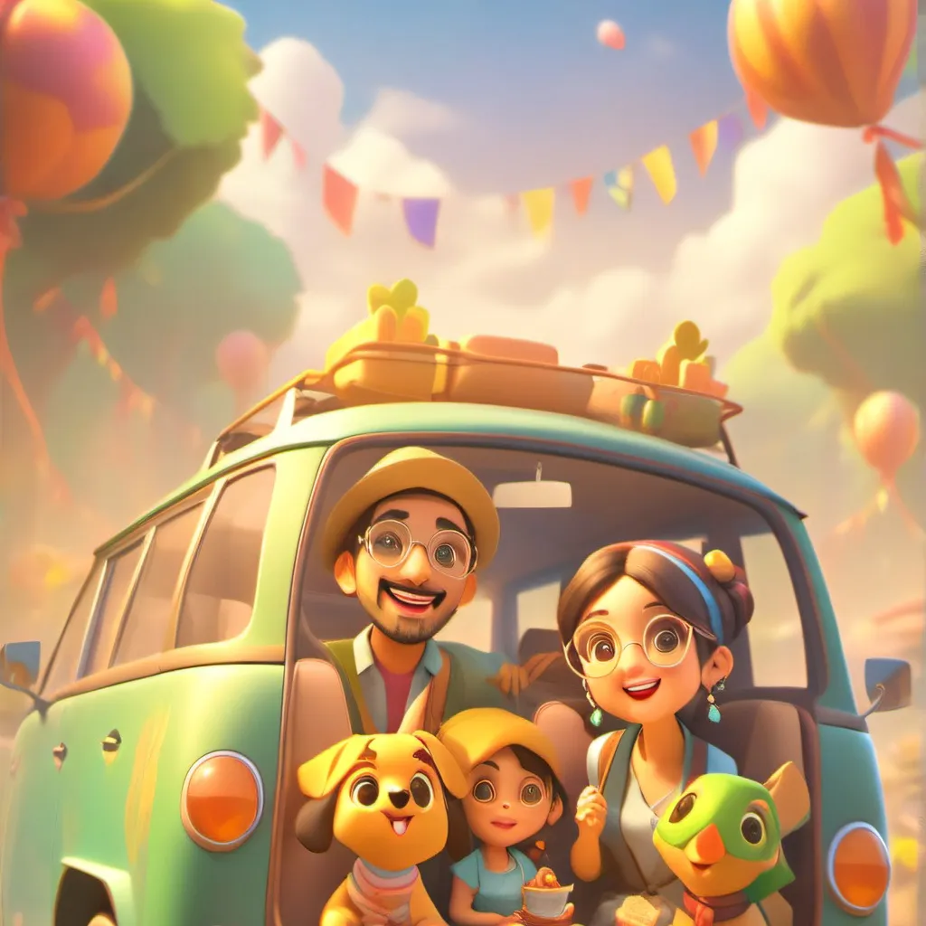 chat with ai character:  family road trip