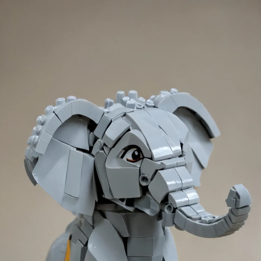 chat with ai character: lego elephant