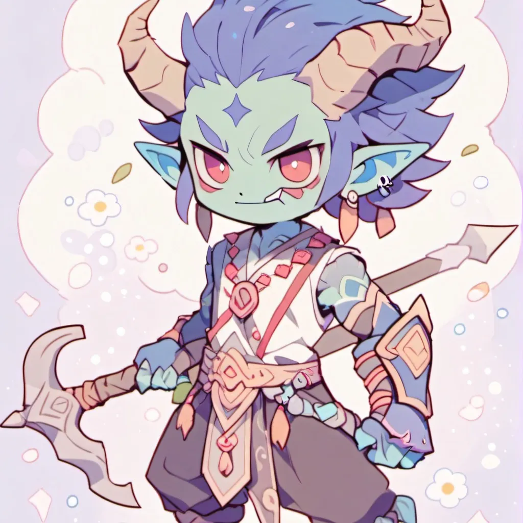 chat with ai character: blue bokoblin.
