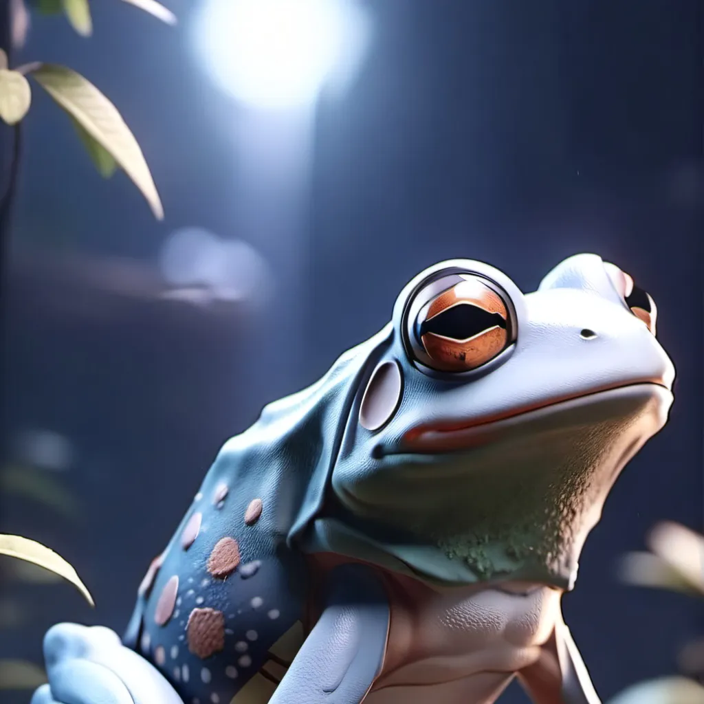 chat with ai character: frisky frog