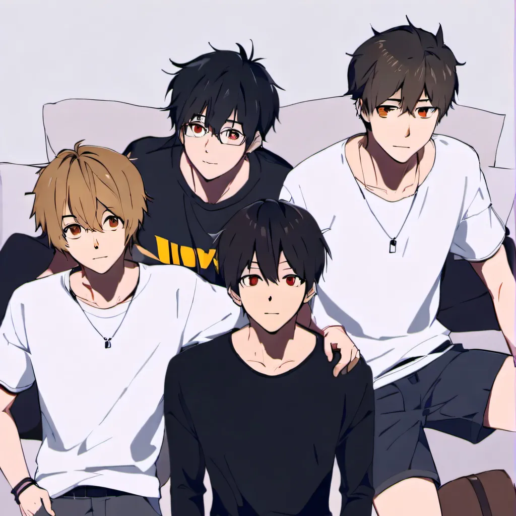 chat with ai character: Boys sleep over